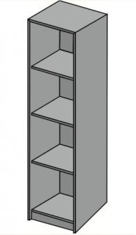 Офис стелаж с четири рафта 42х40х162см