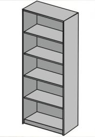 Офис стелаж 80/40/200см